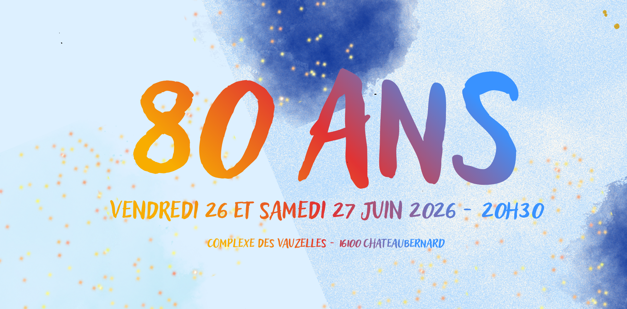 Affiche du spectacle des 80 ans de Art et Danse